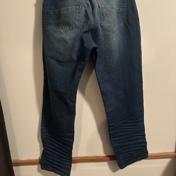 INC International Concept tapered fit 5 pocket denim jeans, size 38/30 - Picture 2 of 6